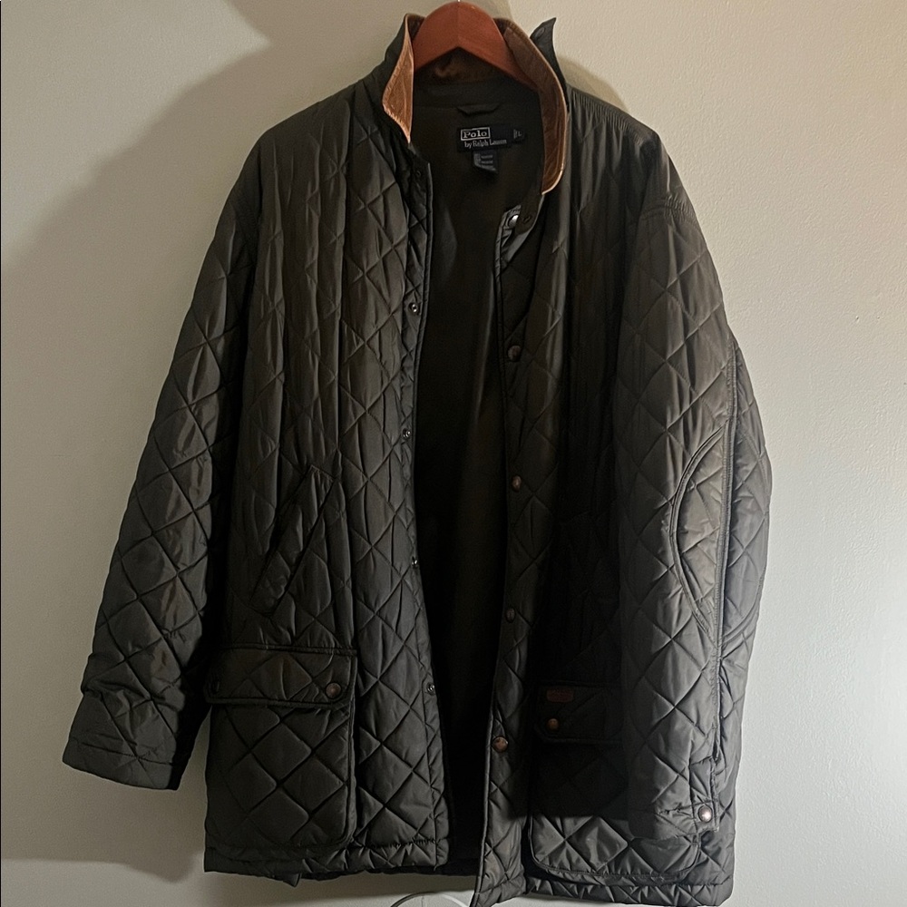 Ralph Lauren Men's Quilted Jacket - Dark Olive